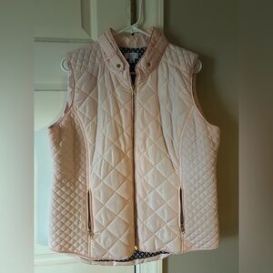 Crown & Ivy Pink Quilted Vest